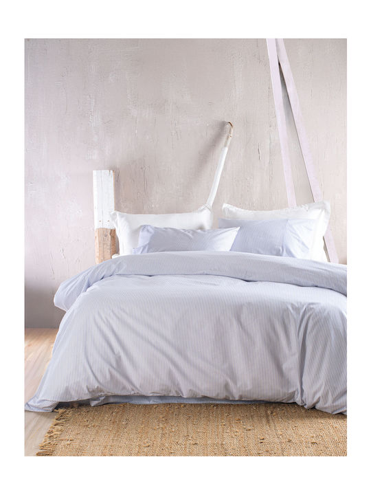 Rythmos Duvet Set Single 160x240cm Motiv Blue 2...