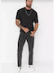 Men's Jeans Pants Elastic with Boyfriend Fit Dark Gray