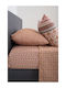 Viokarpet Sheet Sets King Size 270x280cm. Nordic 856 Lampeter Orange 4pcs