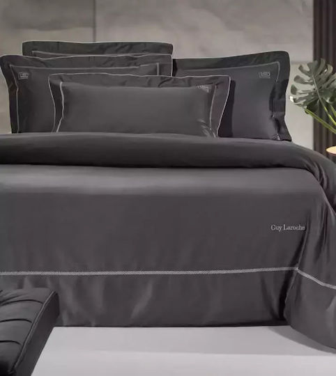 Guy Laroche Сет Чаршафи 270x280см. Elite Anthracite - Silver 4бр