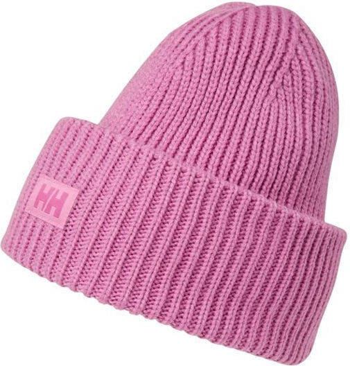 Beanie Unisex Σκούφος με Rib Πλέξη σε Ροζ χρώμα