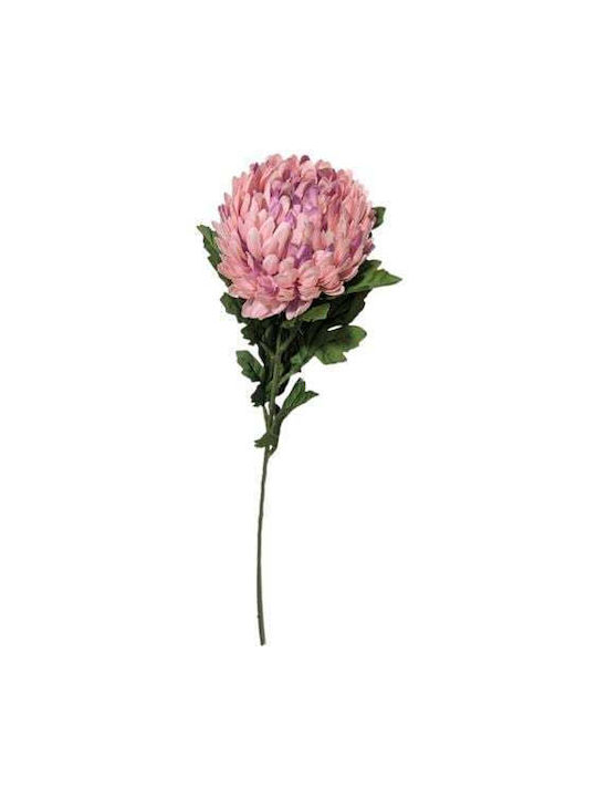 Sucursala Artificială De Crizanteme Roz Lila 58 Cm