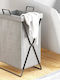 Next 36186 Metallic Laundry Basket 58.5x35x58.5cm Grey