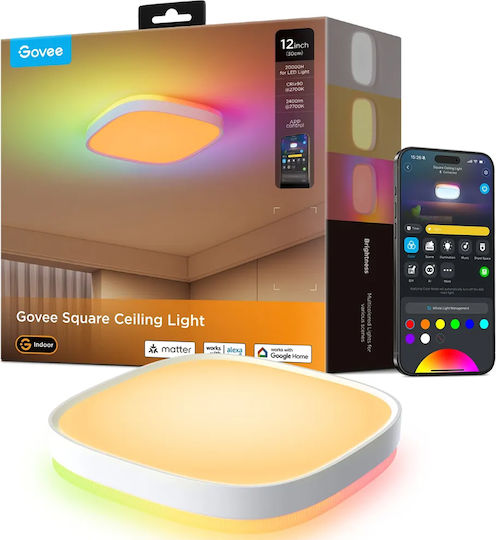Govee Smart Πλαφονιέρα 30εκ. LED