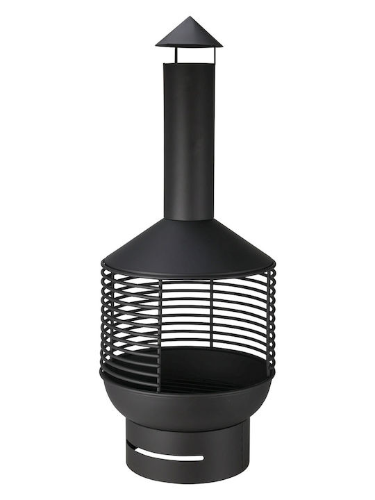 Firepit Black 41.8x41.8x105cm