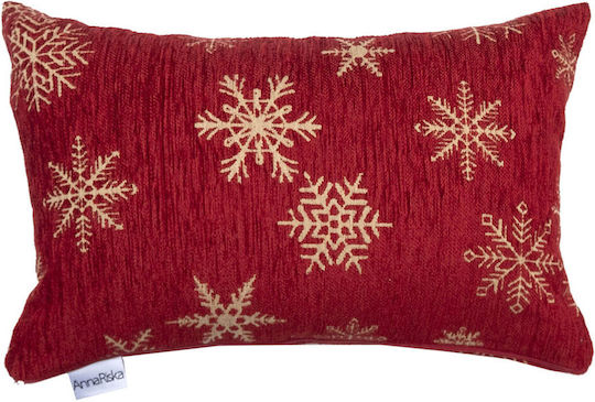 Anna Riska Christmas Decorative Pillow Rectangular Red 32x52cm