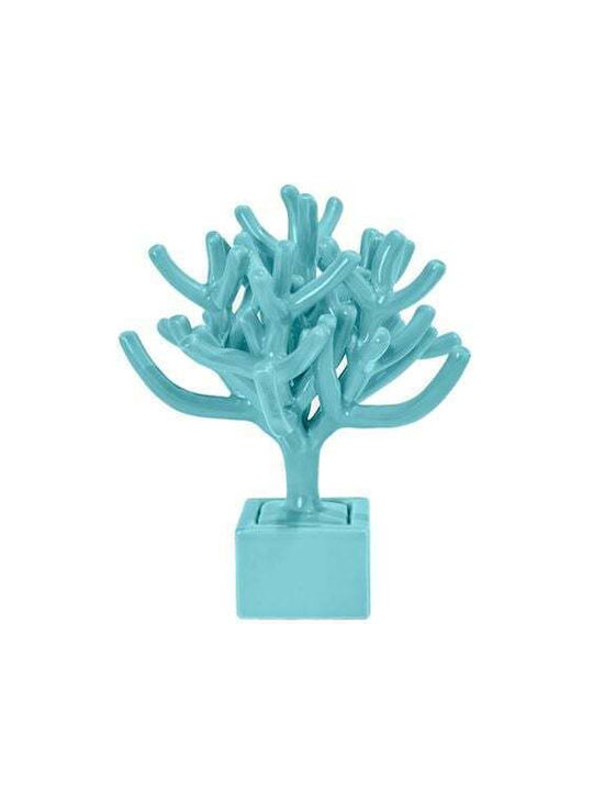 Riccio Caprese Koralle Tischdekoration Keramik Kleines Aquamarin Ricciocaprese 9 Cm