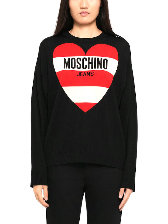 Moschino Pullover Red, Black, Beige
