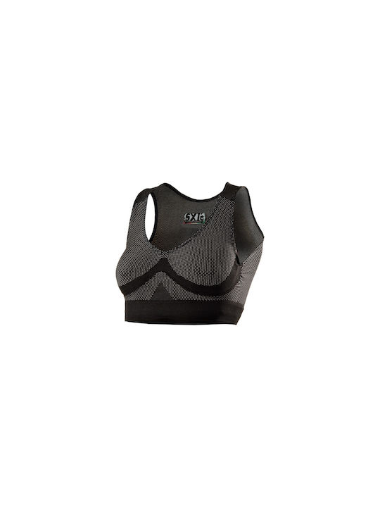 Six2 Frauen Ärmellose Fahrradtrikot Schwarz