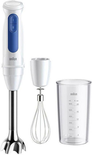 Braun MultiQuick 3 Blender de Mână cu Tijă din Inox 900W Alb