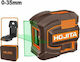 Hojita Self-leveling Linear Laser Level Green Beam 1.5V with Working Range 35m