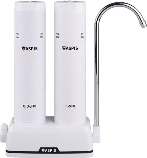 ASPIS Aspis S-04 Συσκευή Φίλτρου Νερού Διπλή Άνω Πάγκου με Βρυσάκι & Ανταλλακτικό Φίλτρο 17-105-003 ASPIS Aspis S-04 Συσκευή Φίλτρου Νερού Διπλή Άνω Πάγκου με Βρυσάκι & Ανταλλακτικό Φίλτρο 17-105-003