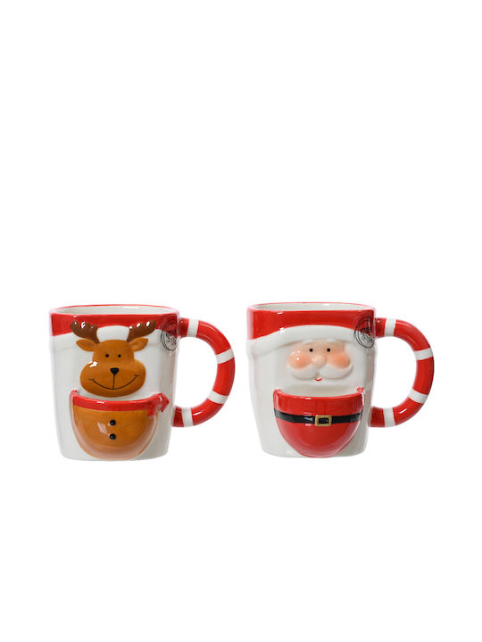 Weihnachtliche Becher Keramik Weihnachtlich Becher Keramik L12xB12xD10.5cm. Rentier