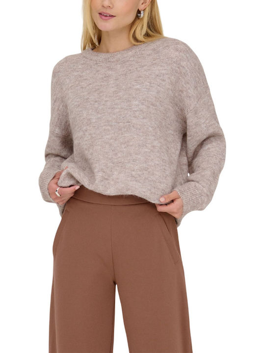 Only Boxy Damen Pullover Beige