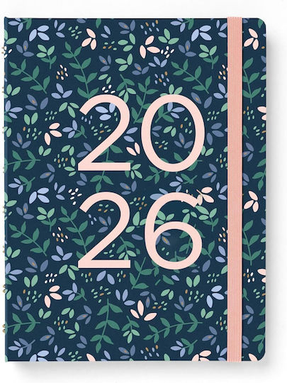 Filofax A5 Garden Dusk Weekly Agenda A5 2026 17x21.5cm