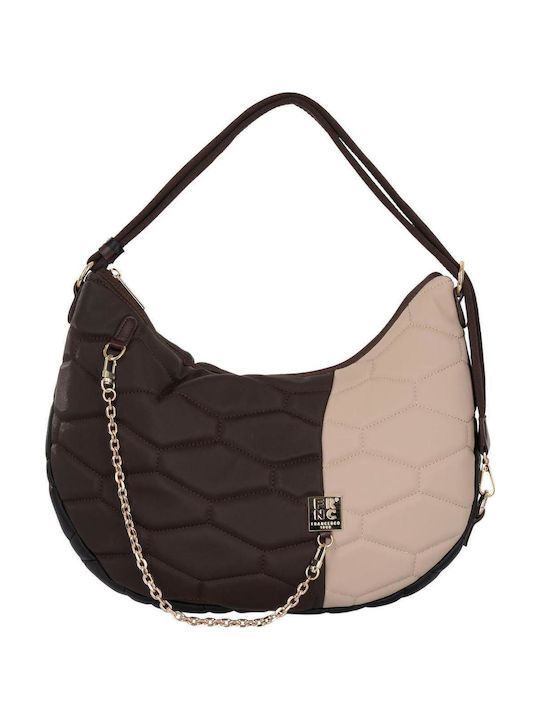 FRNC Women's Shoulder Handbag Beige