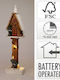 Koopman Christmas Illuminated Decorative Wooden House with Battery
