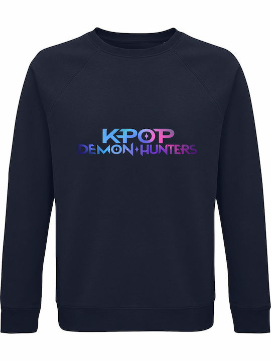 Kinder-Sweatshirt French Navy Kpop Demon Hunters Multicolor