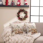 Teoran Christmas Decorative Pillow Square 45x45cm