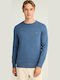 Long Sleeve Sweater Indigo Mel FBM012-001-09-Indigo-Mel