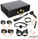 8 Piece Leather Bondage Kit Storage Case