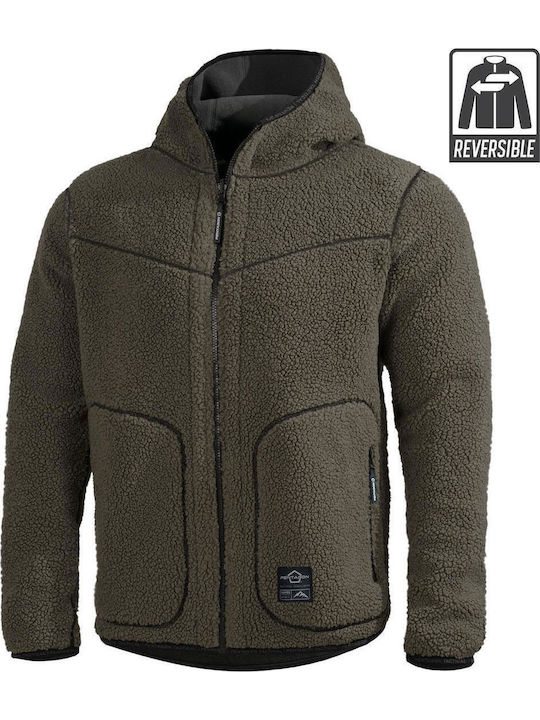 Pentagon Ianos Sherpa Jagdjacke Vlies Khaki