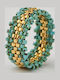 The Gem Stories Ring with Stones Gold Plated