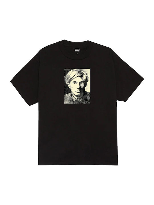 Obey Obey Herrenblusen Kurzarm T-Shirt Schwarz