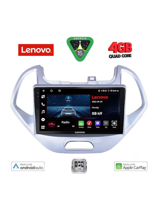 Lenovo Автомобилна Аудио Система (Блутут/USB/WiFi/GPS/Apple-Carplay/Android-Auto) с Тъчскрийн 9"
