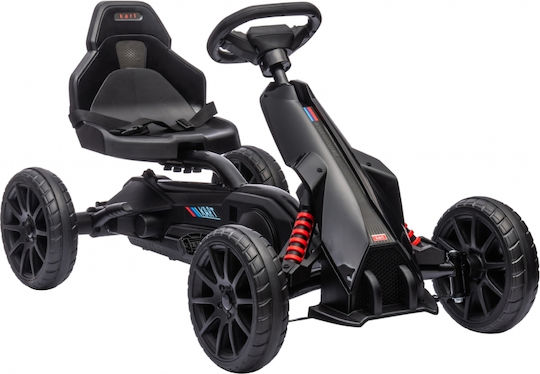 Go Kart Μονοθέσιο με Πετάλι Μαύρο για 3+ Ετών