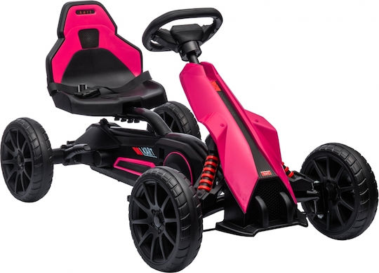 Go Kart Μονοθέσιο με Πετάλι Ροζ