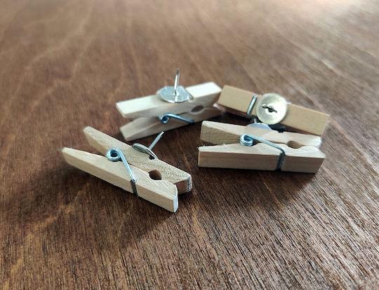 8 Pins Clothespins for Wooden Map WoodMyMap