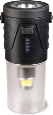Mil-Tec Wiederaufladbare Campinglaterne mit Taschenlampe 410lm