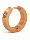 Nire Earrings Hoops made of Steel Gold Plated