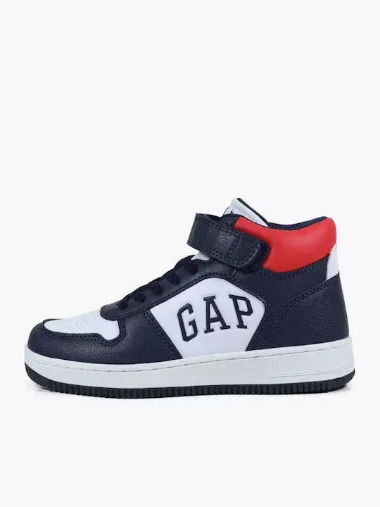 Kids Sneakers High with Scratch Blue