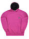 Men's Long Sleeve Hoodie Tony Couper-h26/1-magenta Cool Mouse