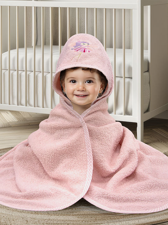 Lino Home Детски Худи-Малък Халат Hada Розов 75...