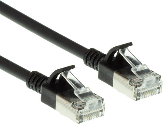 Act U/FTP (STP) Cat.6a (Gigabit) Καλώδιο Δικτύου Ethernet 0.5m Μαύρο