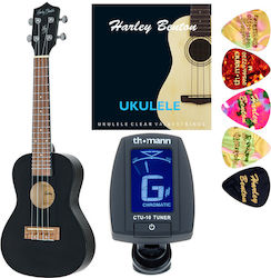 Harley Benton Uk-12c Black Bundle Concert Ukulele Harley Benton Uk-12c Black Bundle Concert Ukulele