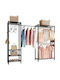 Vevor Floor Garment Rack made of Metal Black