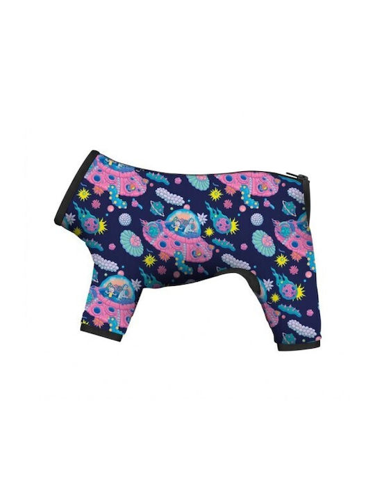 WauDog Hundemantel Wasserdicht Lila mit Rückenlänge 34 cm.