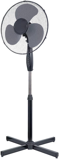 Klikareto Ventilator Sockel 45W Lüfterdurchmesser 41cm Silber
