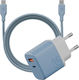 Bazic Charger GaN with USB-A Port and USB-C Por...