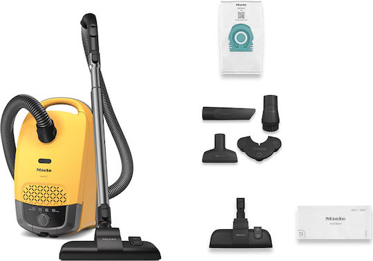 Miele Guard S1 Ηλεκτρική Σκούπα 890W με Σακούλα 3.5lt Κίτρινη