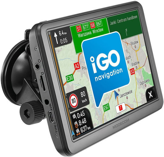 Modecom 7" Display GPS Device Freeway Cx 7.4 with and Card Slot