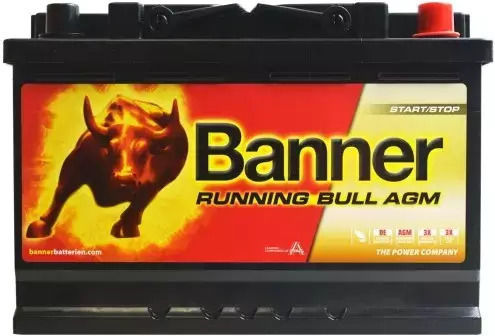 Banner Batterie Auto mit Kapazität 70Ah und CCA 720A Start/Stopp