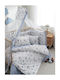 Vesta Home Baby Mosquito Net for Crib Astra Made of Light Blue Tulle 490x180cm