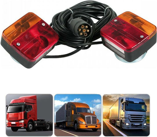Rchang Σετ Φώτα Τρέιλερ LED με Μαγνήτη 2τμχ