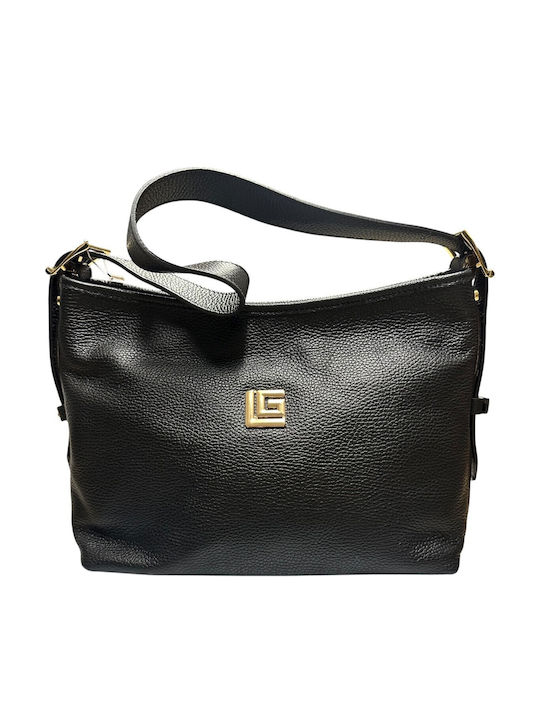 Leather Women's Bag Shoulder Black