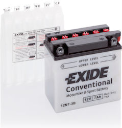 Exide Отворен тип Мотоциклетна батерия 12N7-3B с капацитет 7Ах Exide Отворен тип Мотоциклетна батерия 12N7-3B с капацитет 7Ах